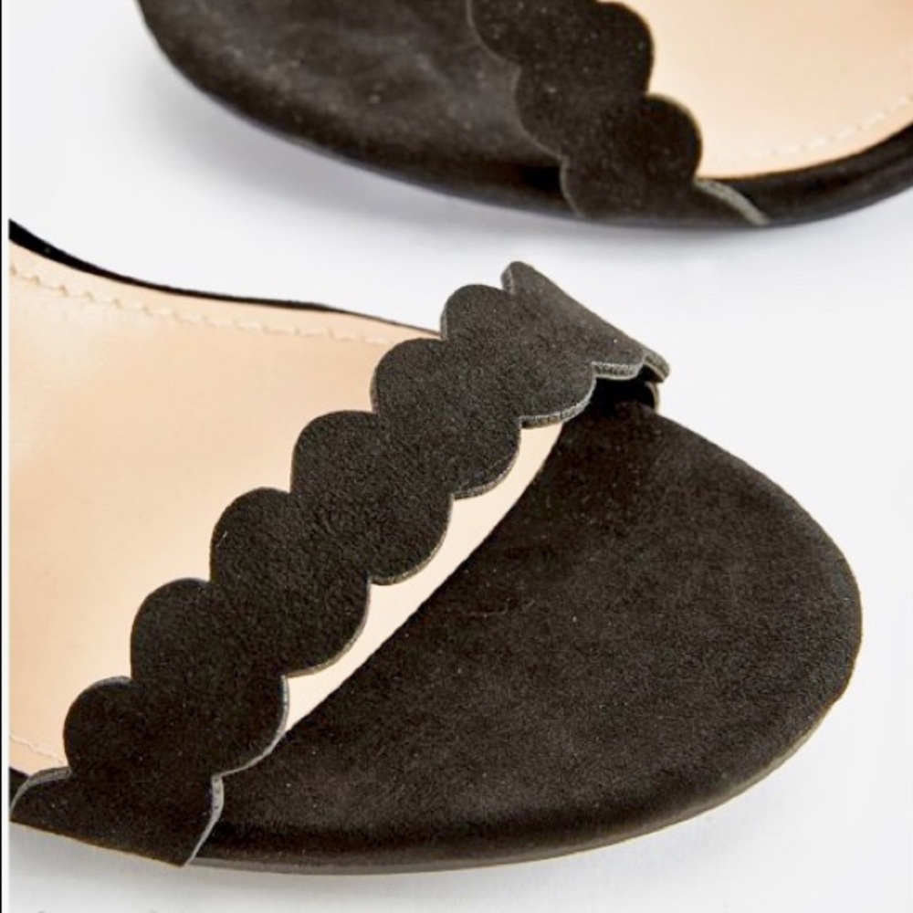 NWT JustFab Black Block Heel Sandals Size 8.5 - Picture 4 of 5